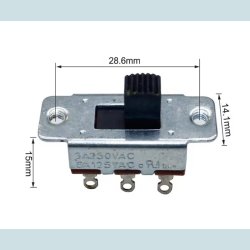 Skyde kontakt, on-on / on-off
