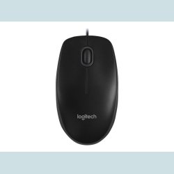 Logitech B100 Optical USB Mouse Black m/kabel