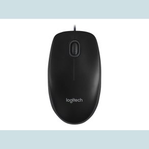Logitech B100 Optical USB Mouse Black m/kabel