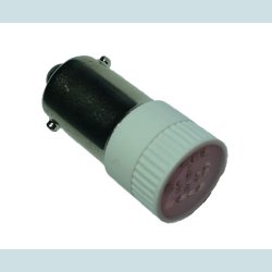 LED-lampe, BA9s, 24V, Rd