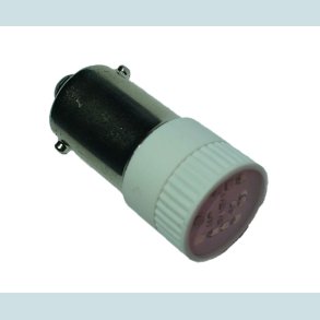 LED-lampe, BA9s, 24V, Rd