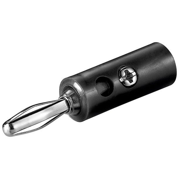 Banan Stik, 4 mm. Han, Sort, Hrd