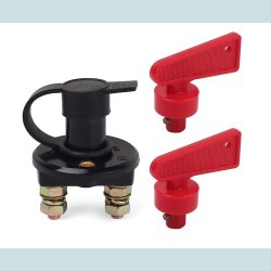 Batteriafbryder, med 2 ngler