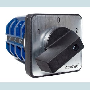 Drejeomskifter 3 pos. 1-0-2, Cam Switch