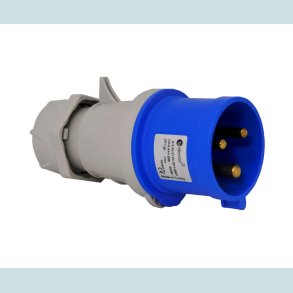 CEE  STIKPROP, 16A, 2P+J, 6H, 230V, IP44