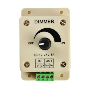 Lys Dmper, 12-24V, 8A, Beige