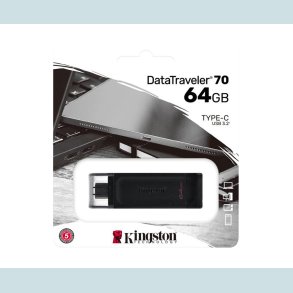 Kingston DataTraveler 70, 64 GB USB-C 3.2 Gen 1 flash drive,