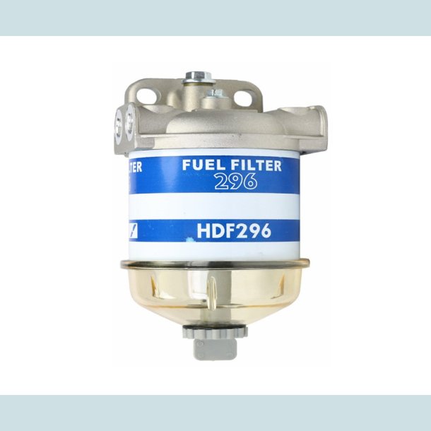 Diesel filterhus med Glas/Vandaftapning. Enkelt