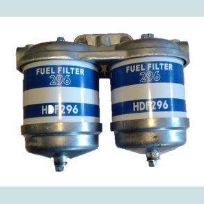 Diesel filterhus. Dobbelt m/vandaftapning