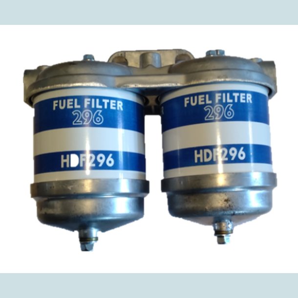 Diesel filterhus. Dobbelt m/vandaftapning