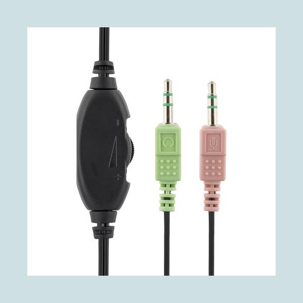 DELTACO Headset Med Mikrofon, 3.5 Jackstik. HL-7