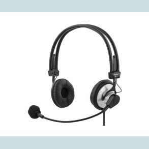 DELTACO Headset Med Mikrofon, 3.5 Jackstik. HL-7