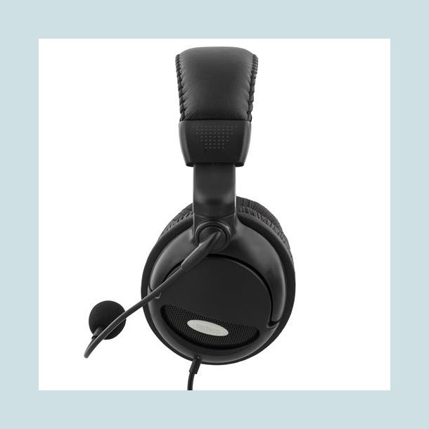 DELTACO Headset Med Mikrofon, 3.5 Jackstik. HL-9