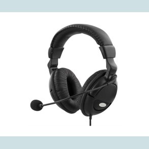 DELTACO Headset Med Mikrofon, 3.5 Jackstik. HL-9