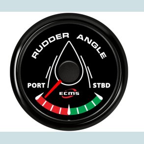 Rorviser / Ruder  9 -32 V, 52 mm. Sort/Sort,  ECMS