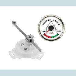 Ror Indikator / Viser 12/24V, Hvid / Med Ror Fler. ECMS