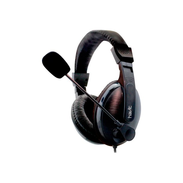 Havit Basicline Black, Kabling Hovedtelefon m/mic.