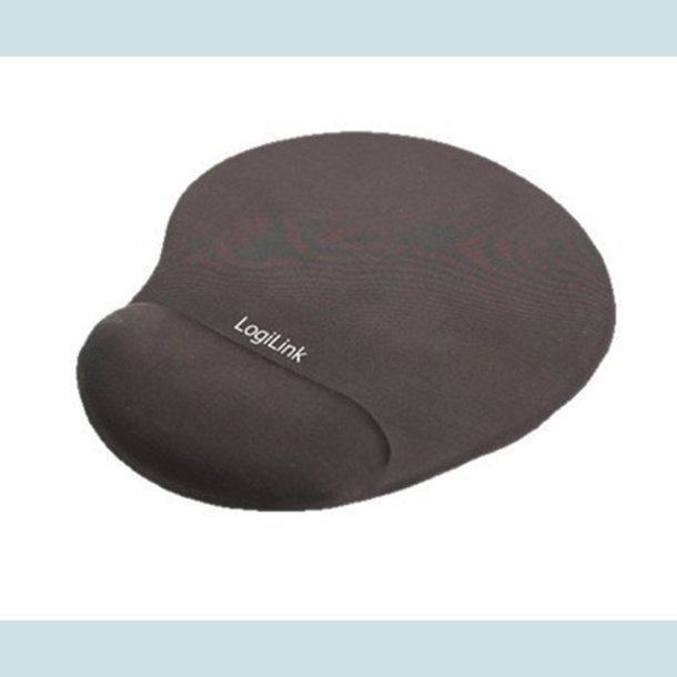 LogiLink musemtte med hndledssttte, Sort