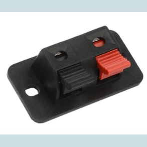 Klemmeterminal, Firkantet, 2 x Klemme