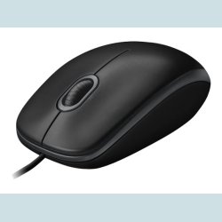 Logitech B100 Optical USB Mouse Black m/kabel