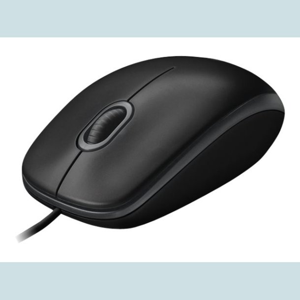 Logitech B100 Optical USB Mouse Black m/kabel