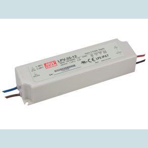 LED strmforsyning - 12Vdc / 3A 35W (IP67)