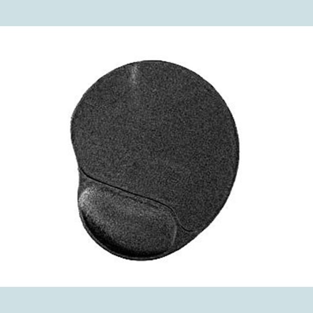 Gembird Gel mouse pad with wrist rest, sort