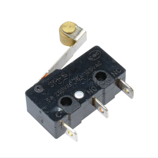 Micro switch med rulle 3PIN