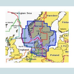 Navionics Skort: NAEU645L Skagerrak & Kattegat SD kort