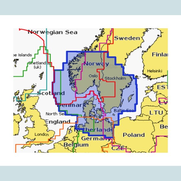 Navionics Skort: NAEU645L Skagerrak & Kattegat SD kort