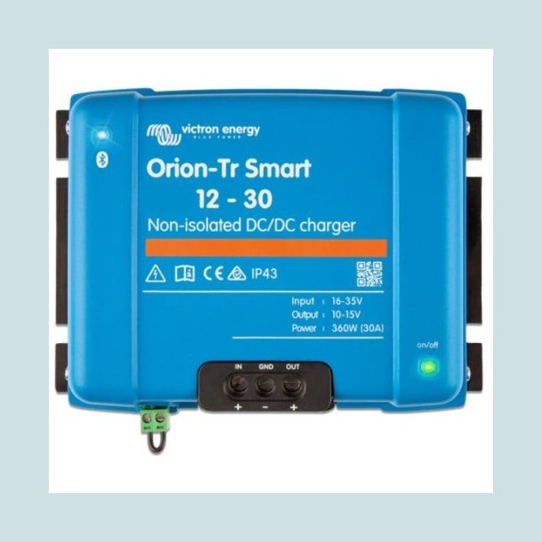 Orion-Tr Smart 12/12-30A Non-isolated DC-DC Oplader / Conv.