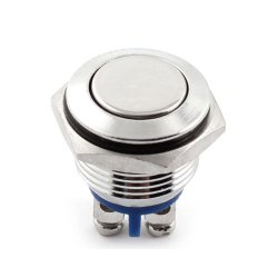 Tryk Kontakt, OFF/ON,  16 mm Lav, Vandtt