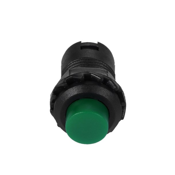 Tryk Kontakt, OFF/ON/OFF, Grn, 12.5 mm.