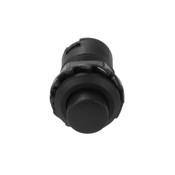 Tryk Kontakt, OFF/ON/OFF, Sort, 12.5 mm.