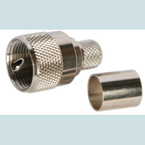 PL259 stik, RG213, Grimp