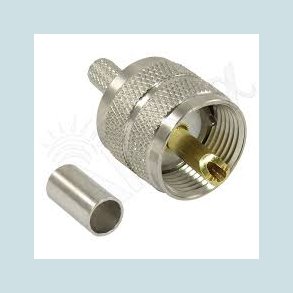 PL259 stik, RG58, Grimp