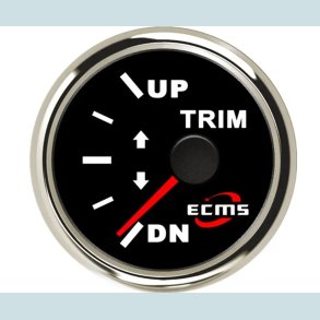 Trim Bagbord 9-32 V, 52 mm. Sort/Slv,