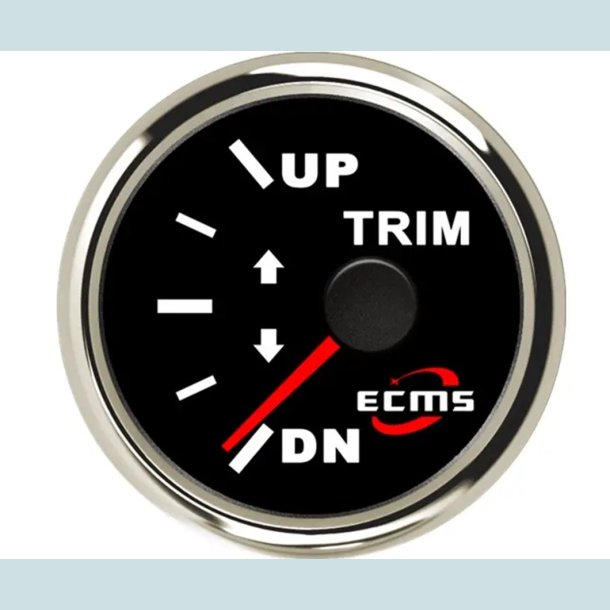 Trim Bagbord 9-32 V, 52 mm. Sort/Slv,