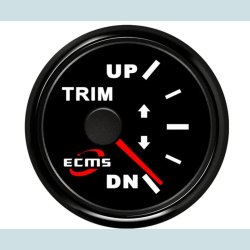 Trim Styrbord 9-32 V, 52 mm. Sort/Sort,