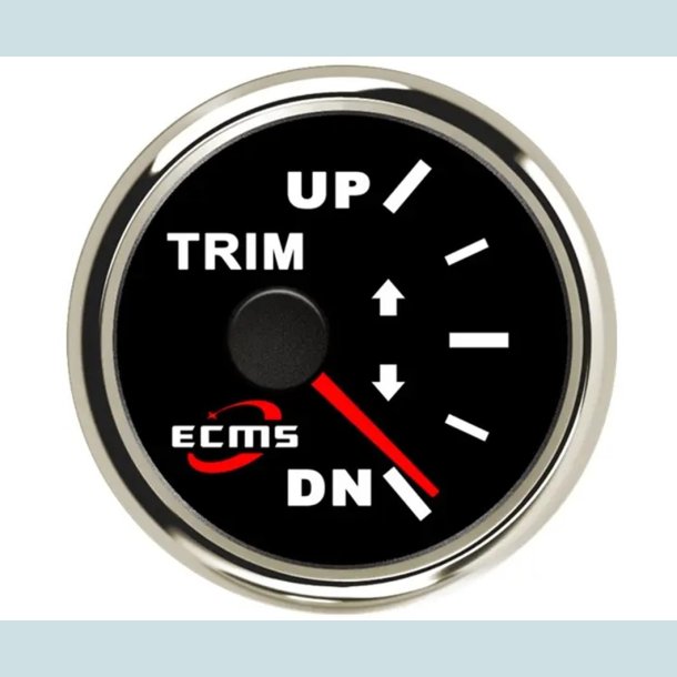 Trim Styrbord 9-32 V, 52 mm. Sort/S�lv,