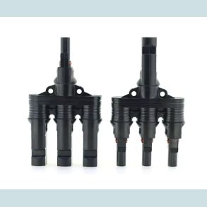 MC4 Solar adapter, 3 til 1   han/hun, vandtt, IP68  30A