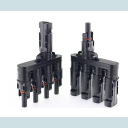 MC4 Solar adapter, 4 til 1   han/hun, vandtt, IP68  30A