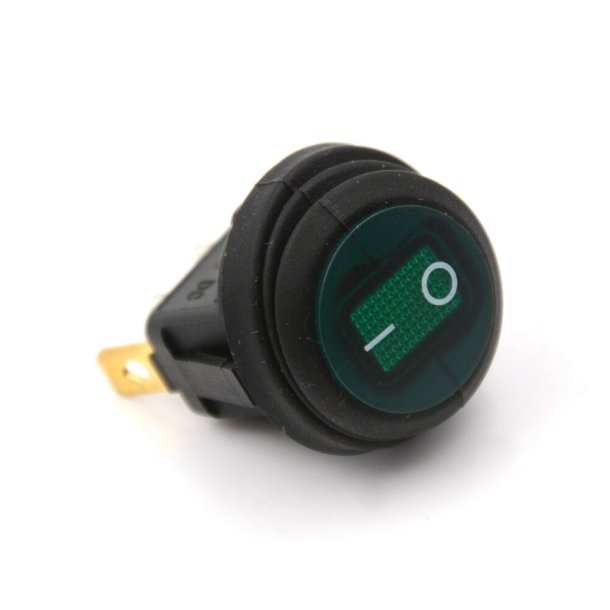 Vippe Kontakt, ON/OFF m/grn lys