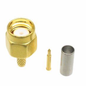 SMA Han, Til RG214 Kabel