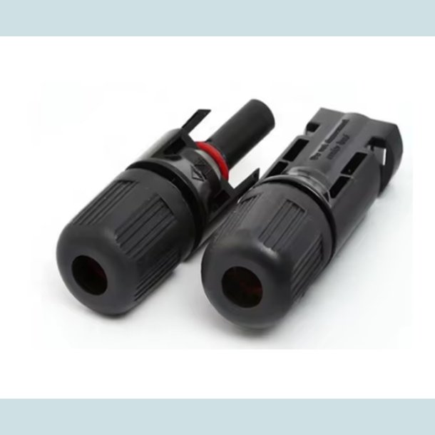 MC4 Solar stik, han/hun, vandtt, IP68  30A