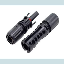 MC4 Solar stik, han/hun, vandtt, IP68  65A