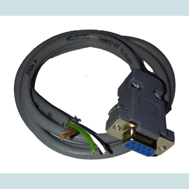 D-SUB Seriel kabel. DB9 hun, RS232.  1 Meter