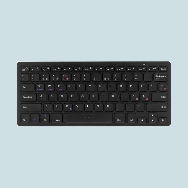 DELTACO trdlst minitastatur, lave taster, Bluetooth