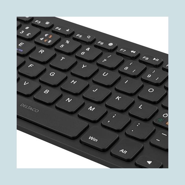 DELTACO trdlst minitastatur, lave taster, Bluetooth