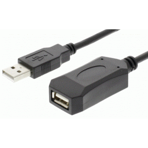 USB 2.0 Booster Forl�nger, 10 Meter